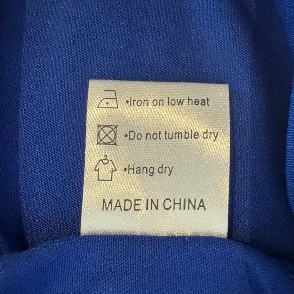 Women's V-Neck Sleeveless Dresses A Line Casual Summer Beach Dress Blue 2XL - Picture 9 of 10